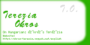 terezia okros business card